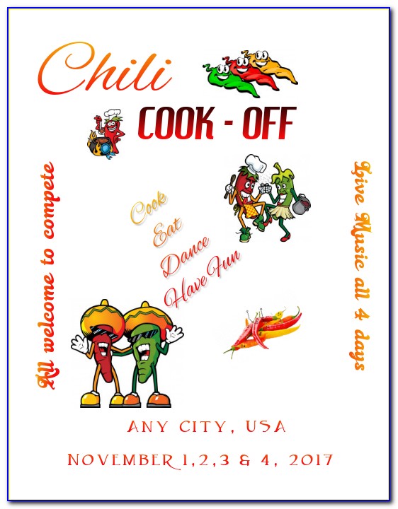 Chili Cook Off Flyer Template Free