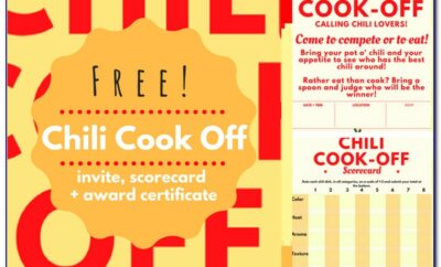 Chili Cook Off Invitation Template Free