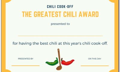 Chili Cook Off Poster Template Free