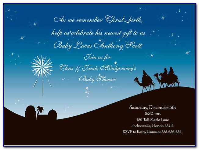 Christian Christmas Party Invitation Templates