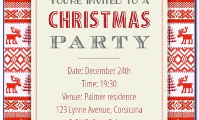 Christmas Cocktail Invitation Templates