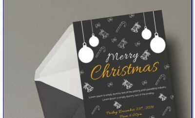 Christmas Cocktail Party Invitation Template Free