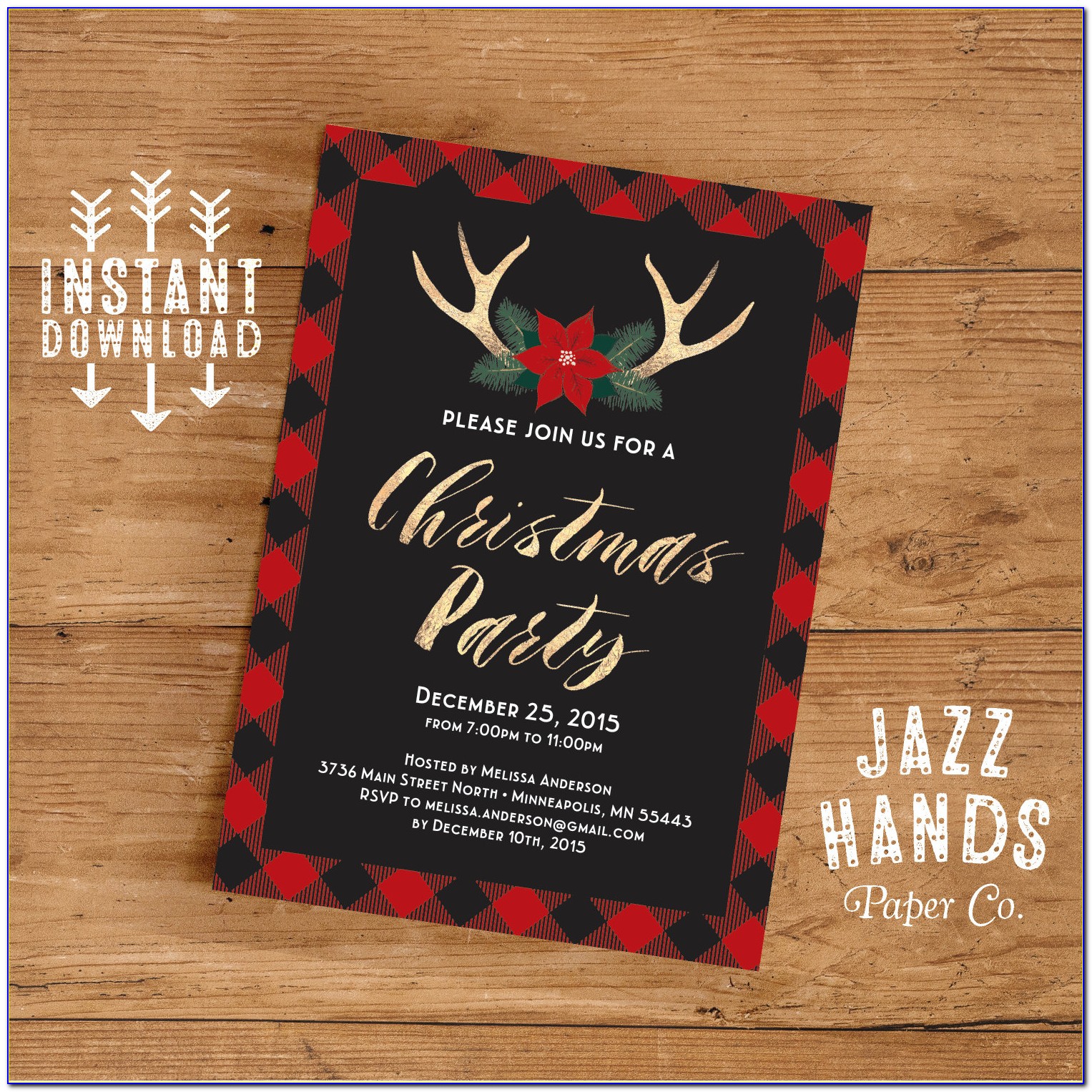 Christmas Gift Certificate Envelope Template