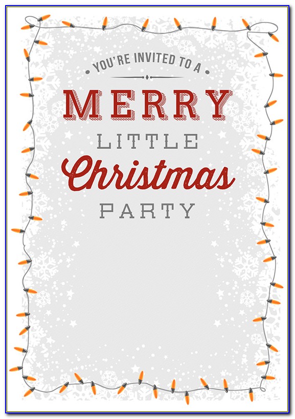 Christmas Lunch Invitation Template Free