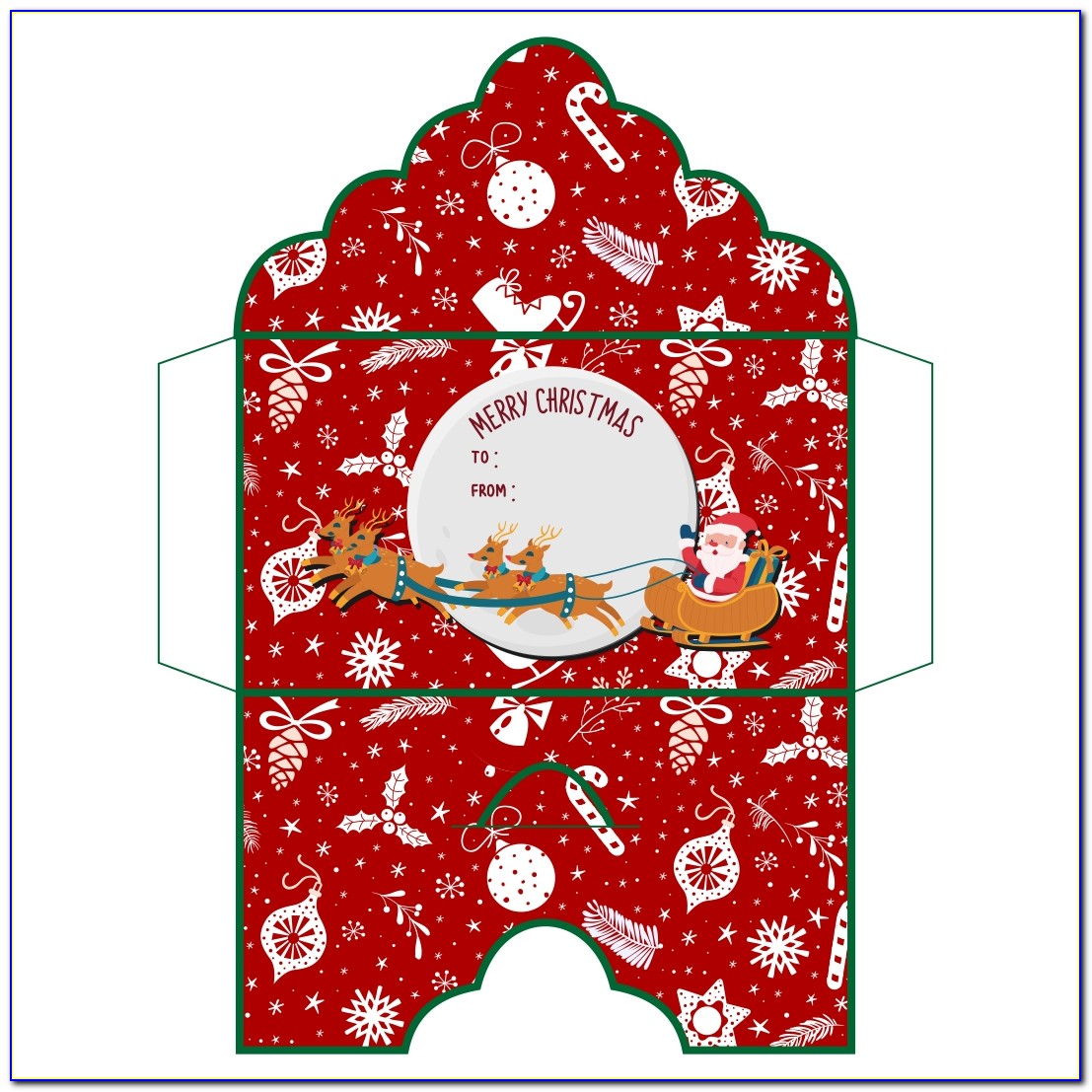 Christmas Money Envelope Template Free Download