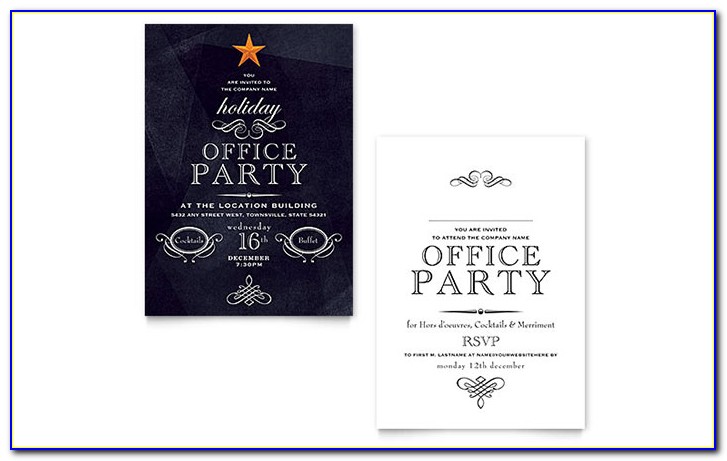 Christmas Party Invitation Template Psd Free
