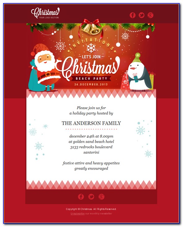 Christmas Template For Mailchimp