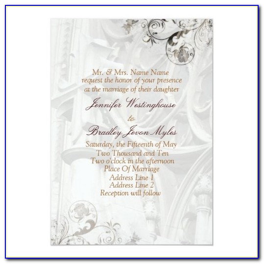 Church Wedding Ceremony Booklet Template