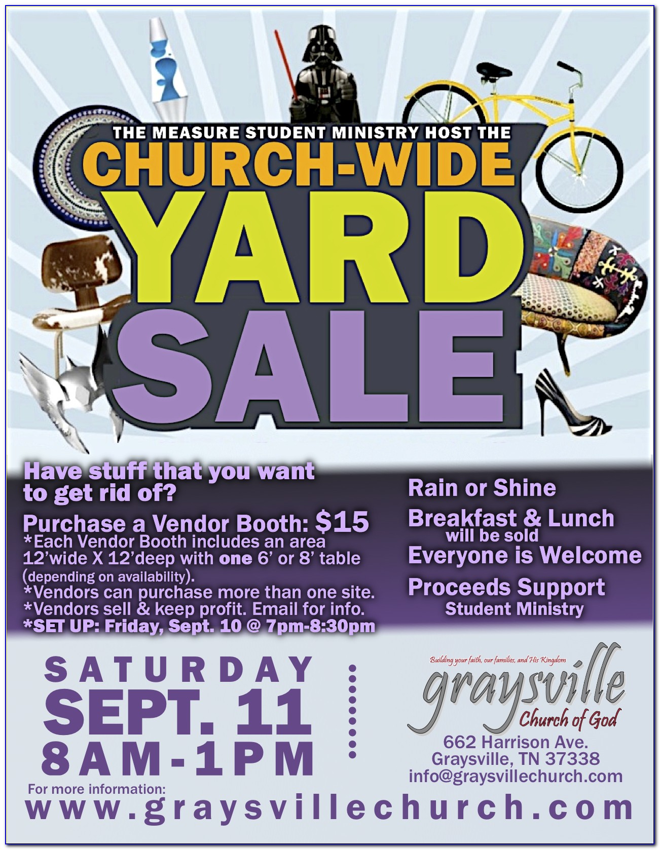 Church Yard Sale Flyer Template