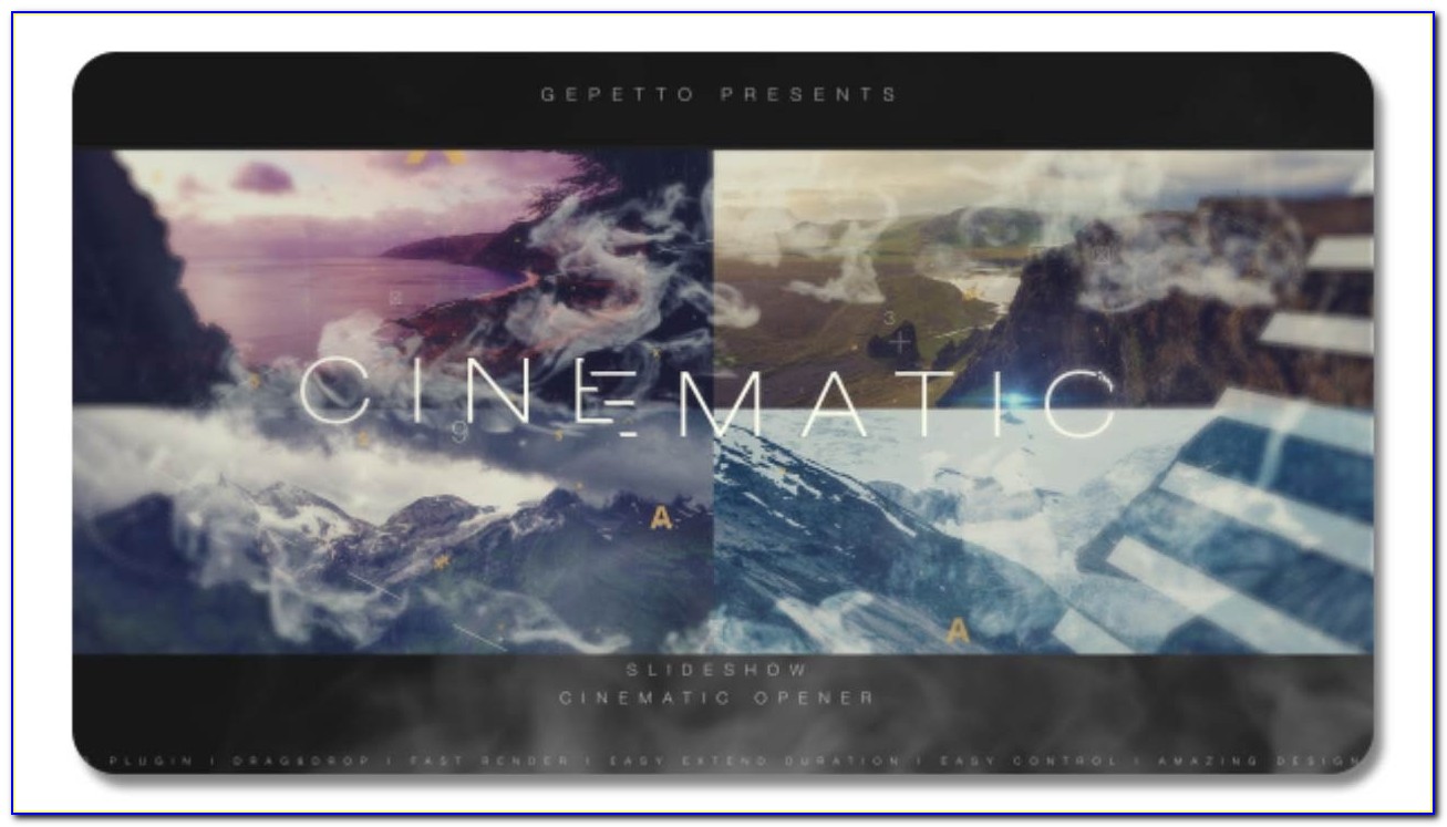 Cinematic Slideshow 74935 After Effects Templates