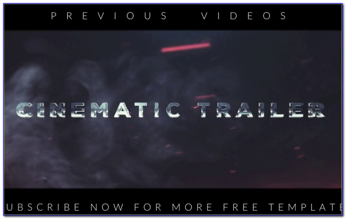 Cinematic Trailer After Effects Template Free