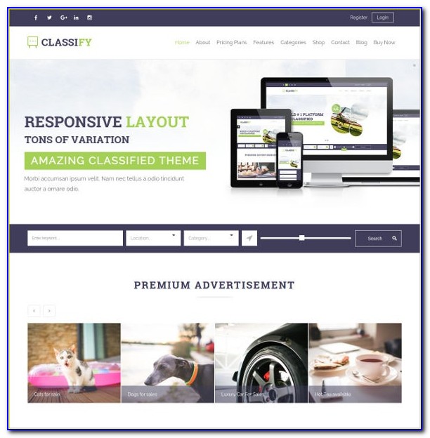 Classified Ads Template For Blogger