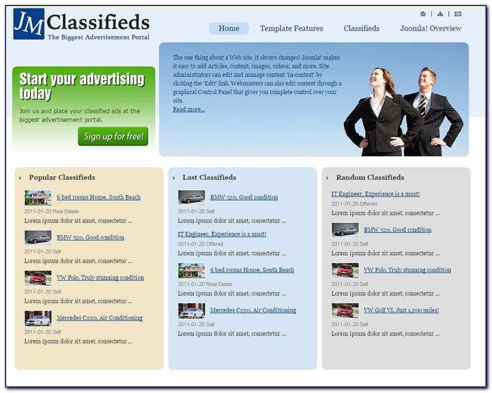 Classified Ads Wordpress Theme Free