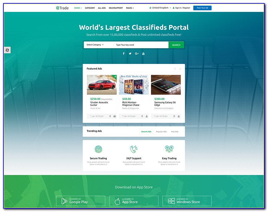 Classipost Classified Ads Html Template Free Download
