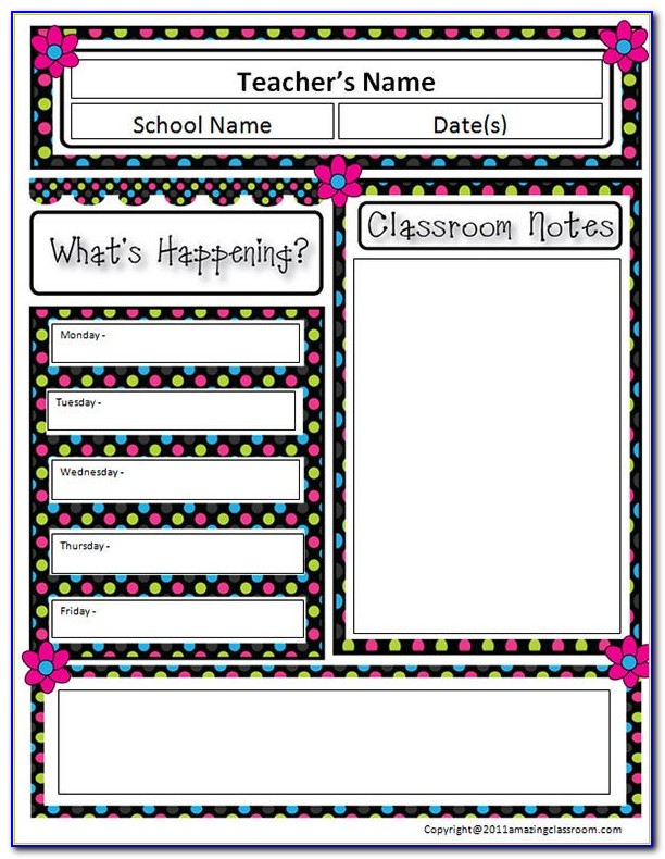 Classroom Newsletter Template For Word