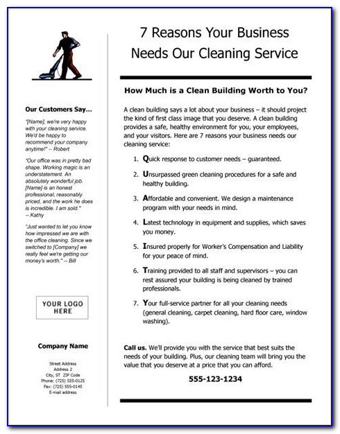 business plan cleaning business