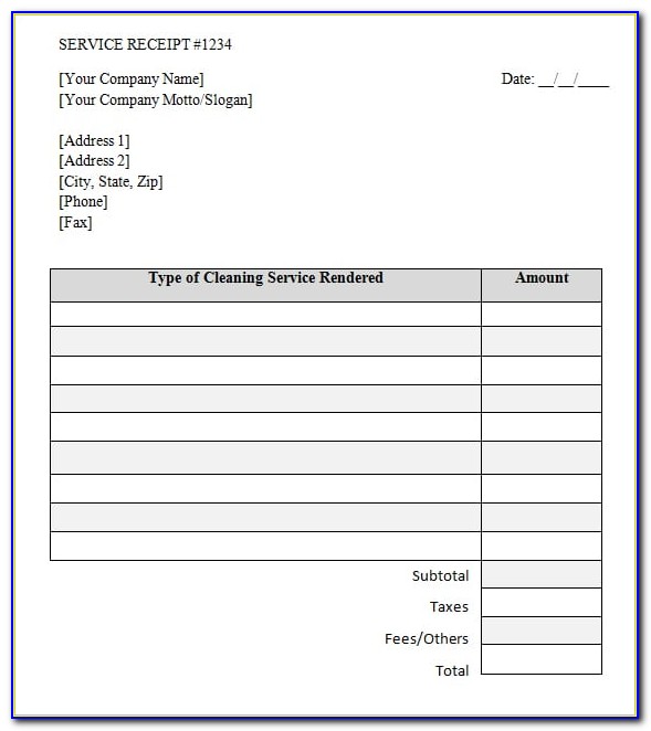 Cleaning Service Agreement Doc
