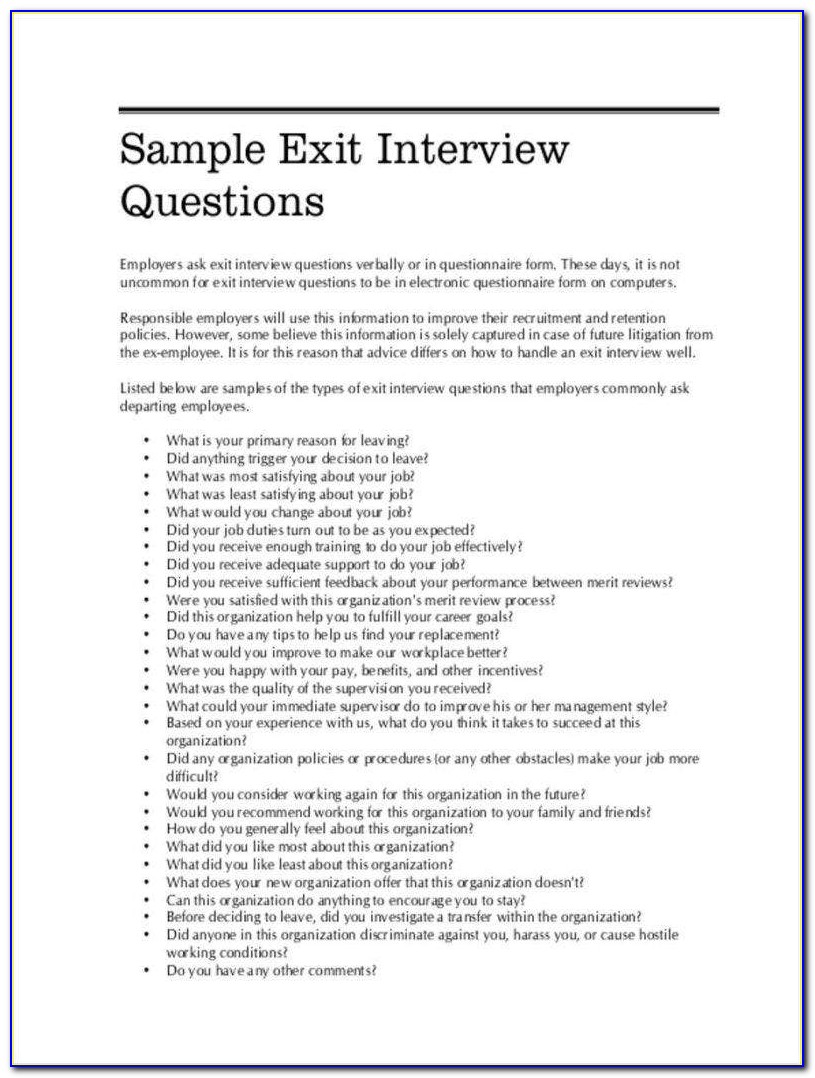 Client Exit Survey Template
