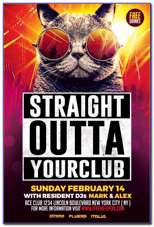 Club Flyer Templates Png