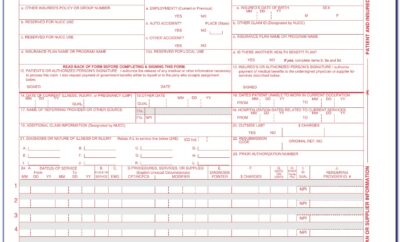 Cms 1500 Form Template