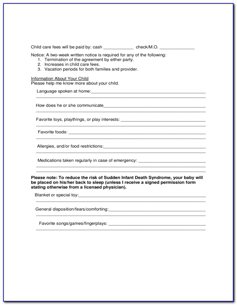 Day Care Center Newsletter Template