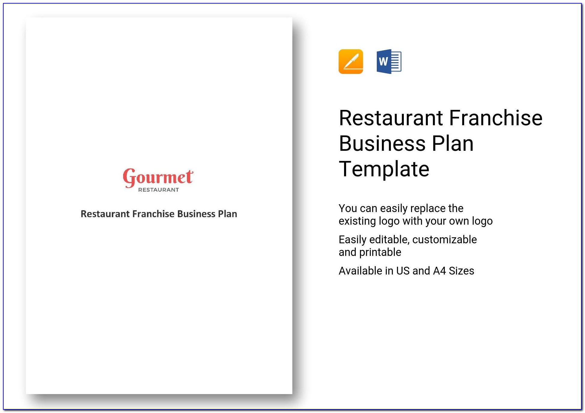 Food Franchise Business Plan Template