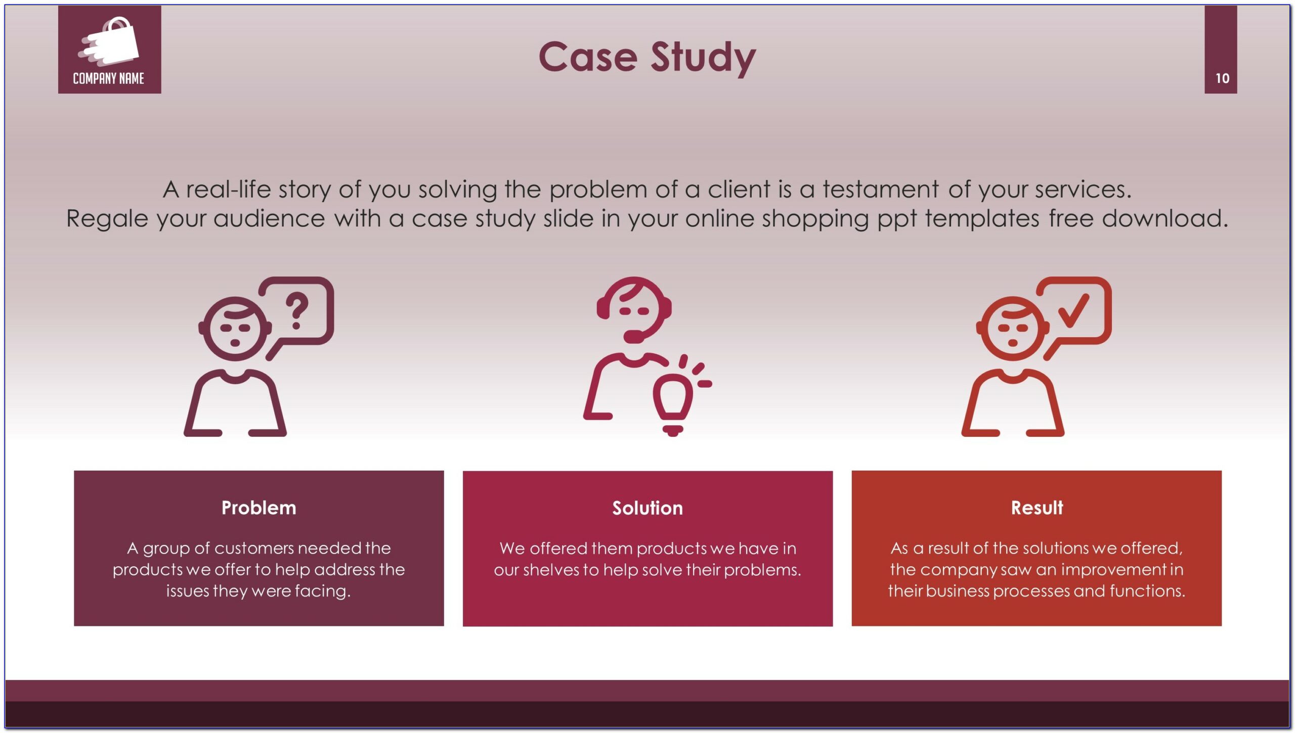 Free Business Case Study Powerpoint Template