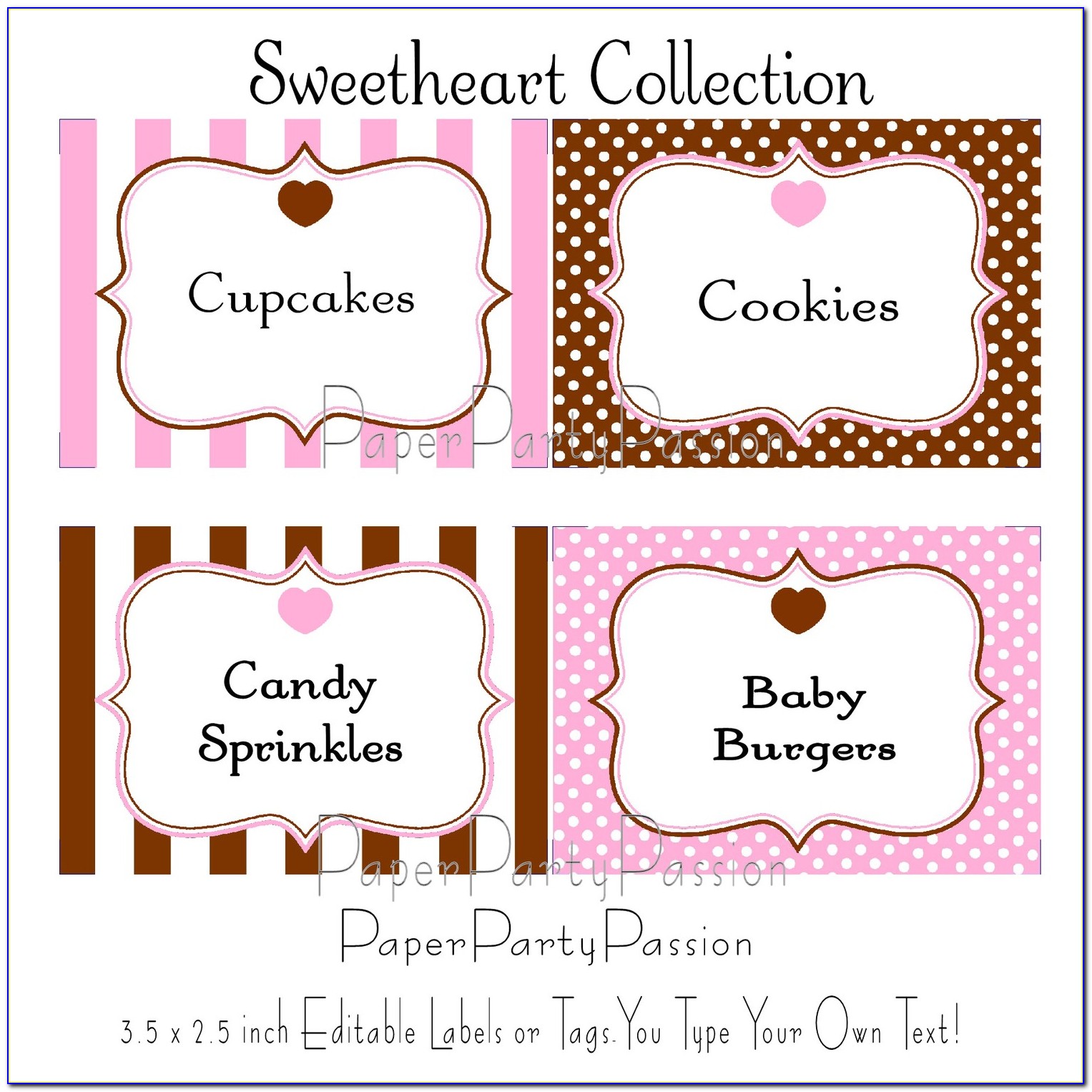 Free Candy Table Sign Template