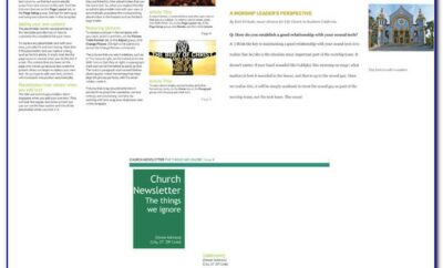 Free Children's Church Newsletter Template