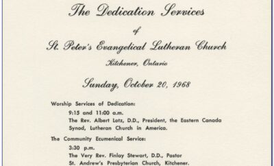 New Church Dedication Invitation Sample Cards
