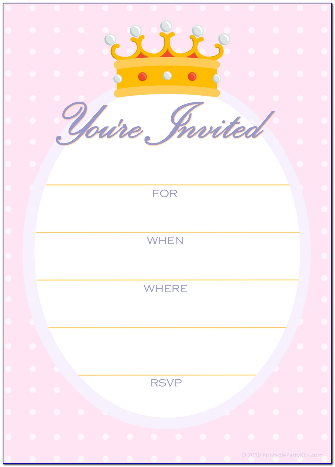 Party Invitation Template Free Download