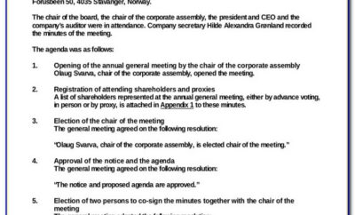 Sda Church Board Meeting Minutes Sample