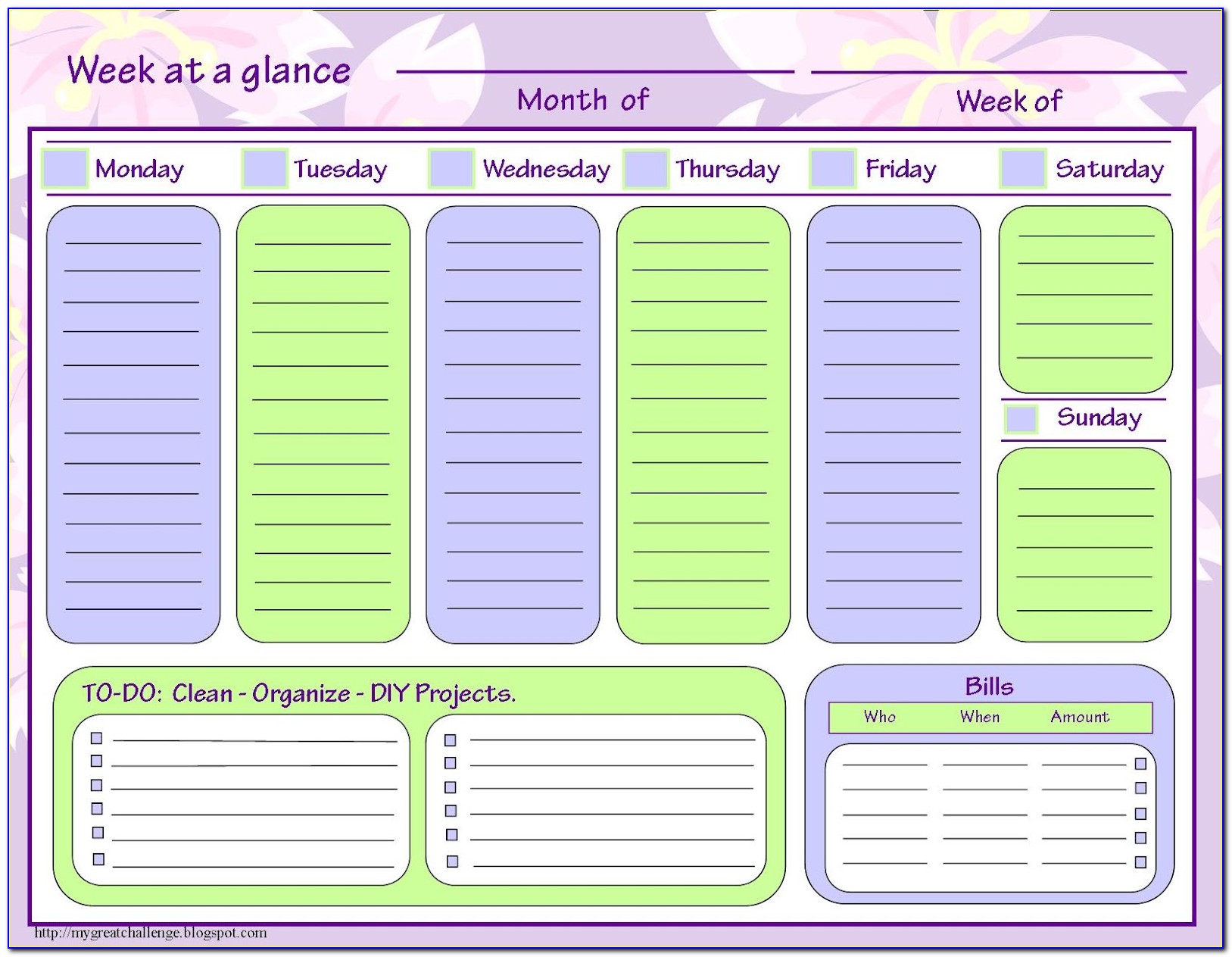 Work Schedule Template Monthly Calendar
