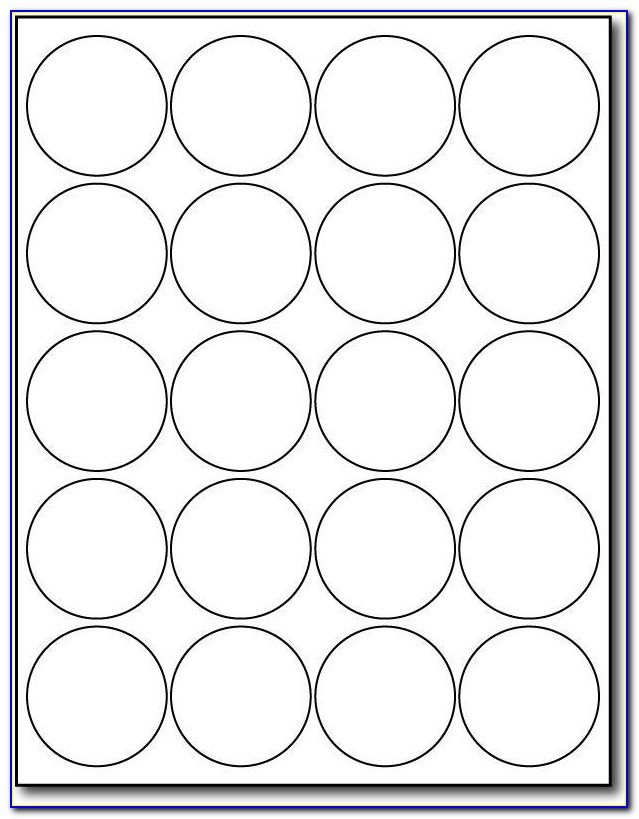 Avery 1.5 Circle Label Template