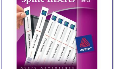 Avery 5199 Spine Label Template