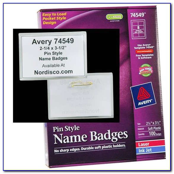 Avery Badge Template 74541