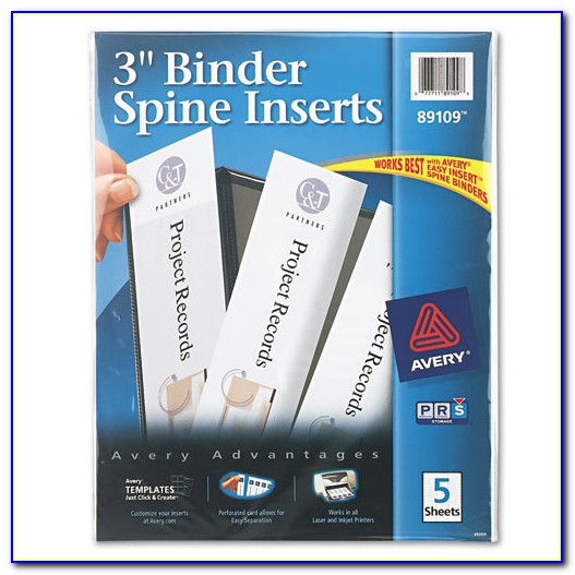 Avery Binder Spine Template 2.5 Inch