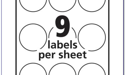 Avery Circle Labels Template 5294