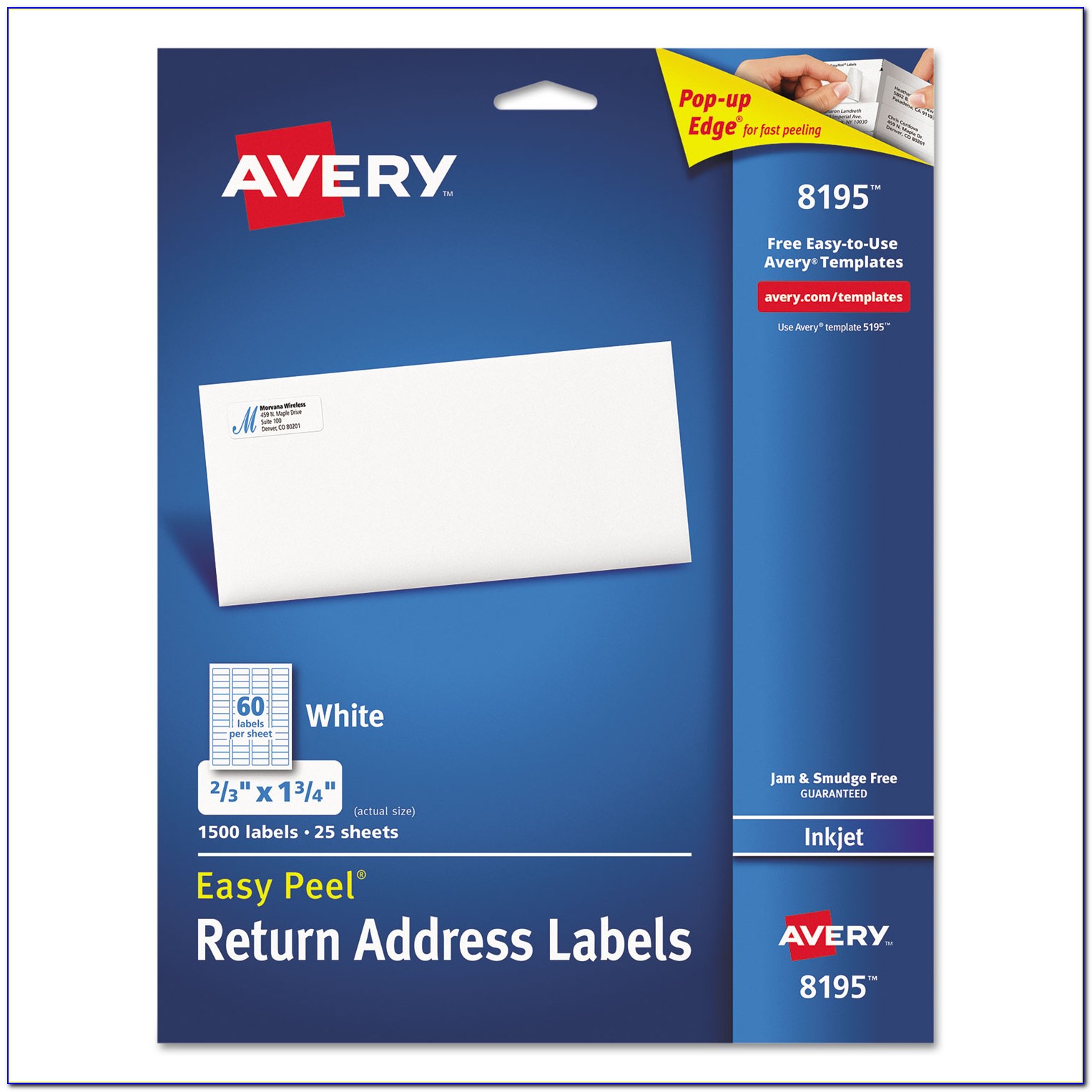 Avery Easy Peel Address Labels 5160 Template