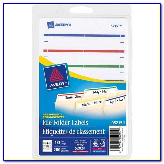 Avery Filing Laser Labels Template