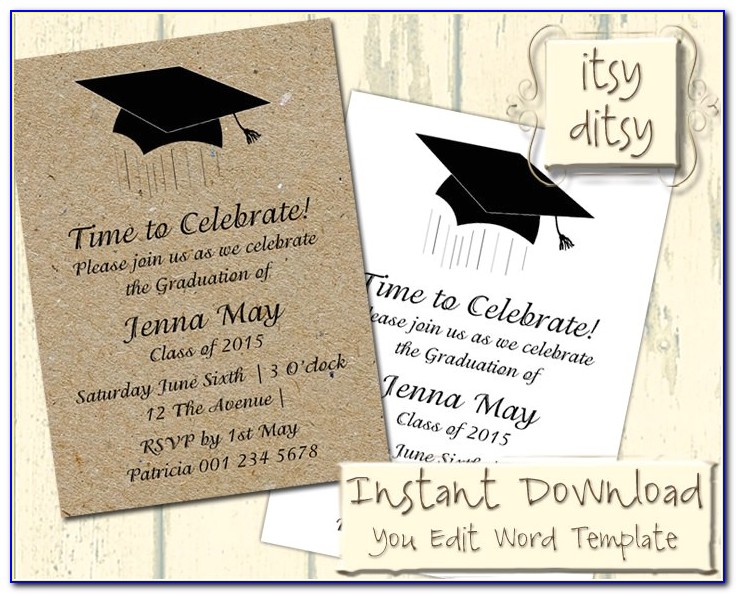 Avery Graduation Party Invitation Templates