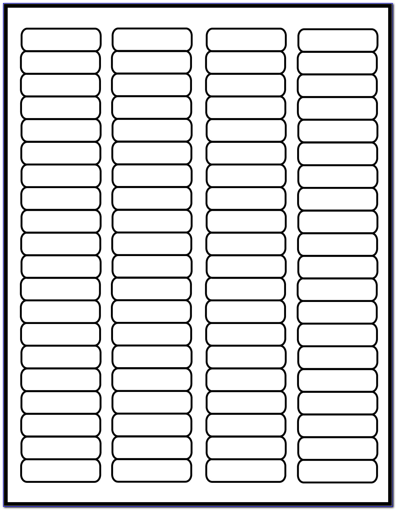Avery Index Maker 5 Tab Template