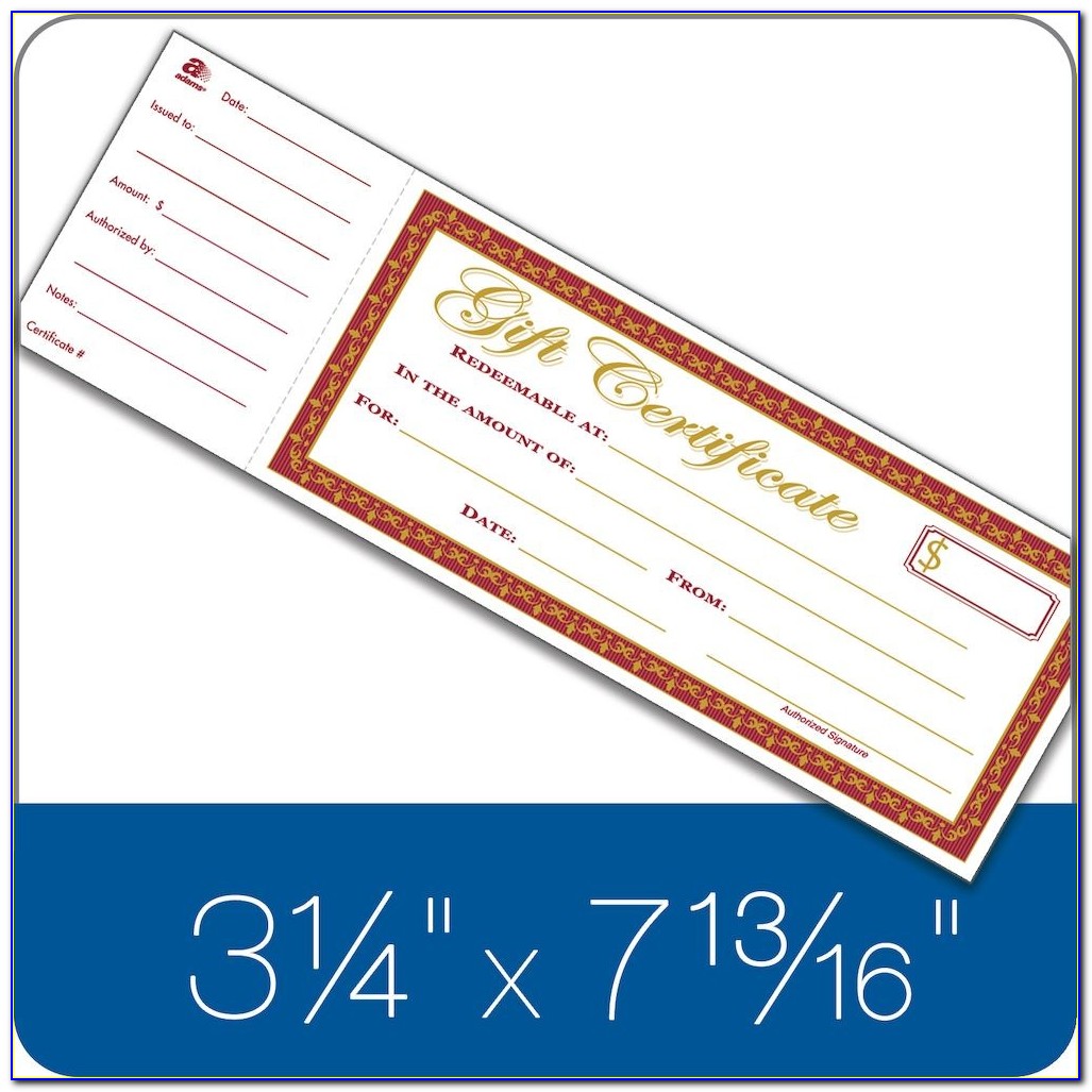 Avery Label Gift Certificate Template