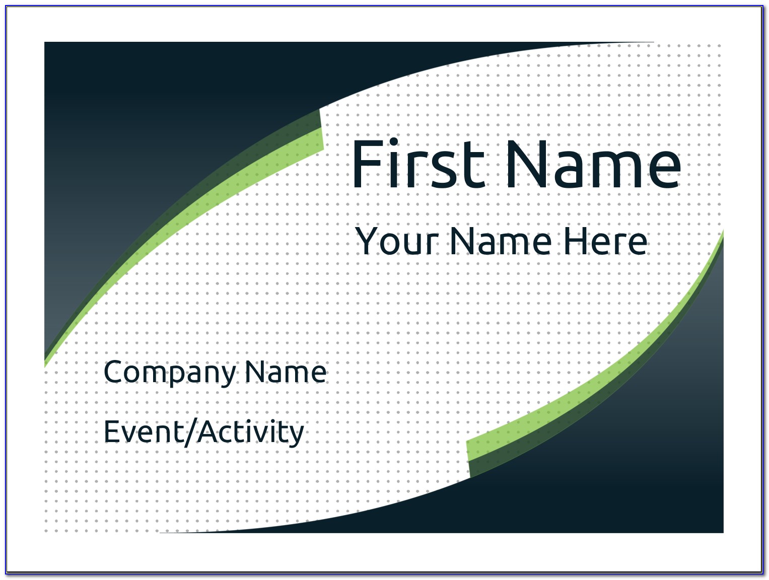 Avery Label Template Name Tags