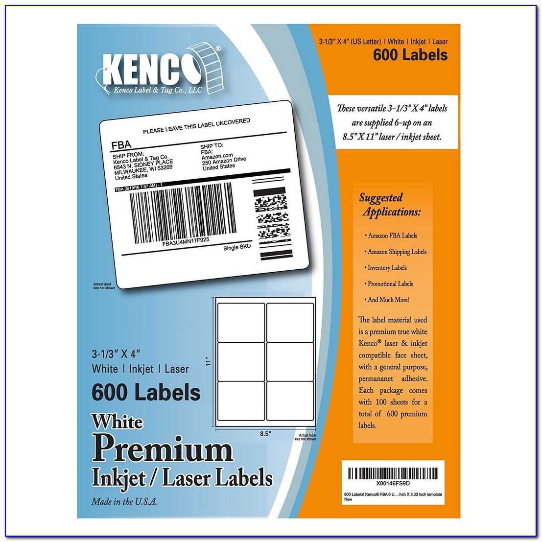 Avery Large Label Template