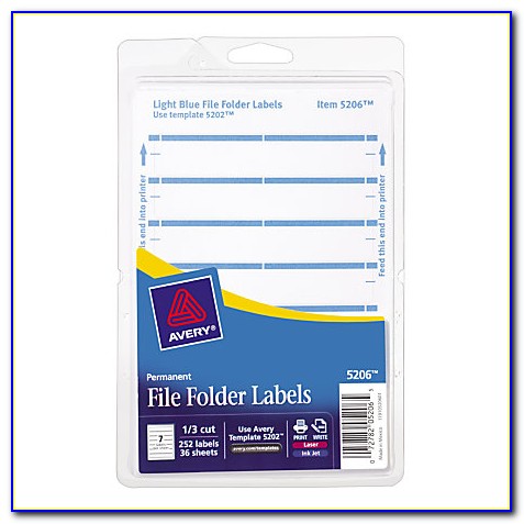 Avery Laser File Folder Labels Template