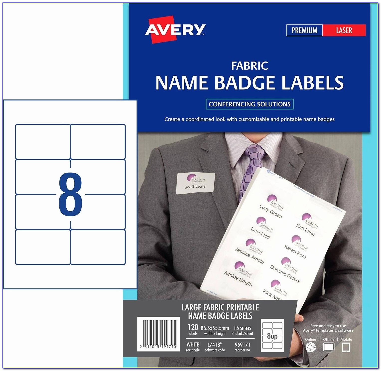 Avery Name Badge Template 5144