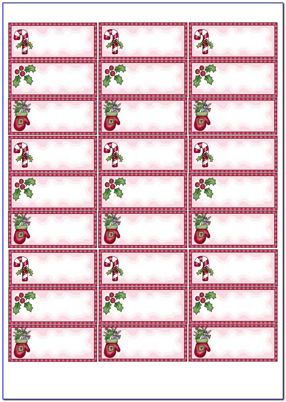 Printable Gift Tags Avery Xmas Labels Templates