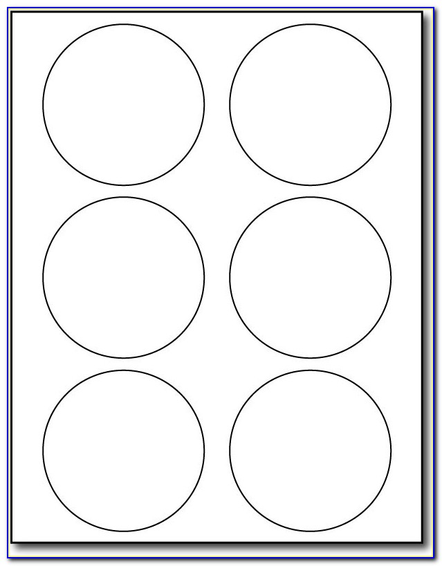 Avery Round Label Template 6 Per Sheet