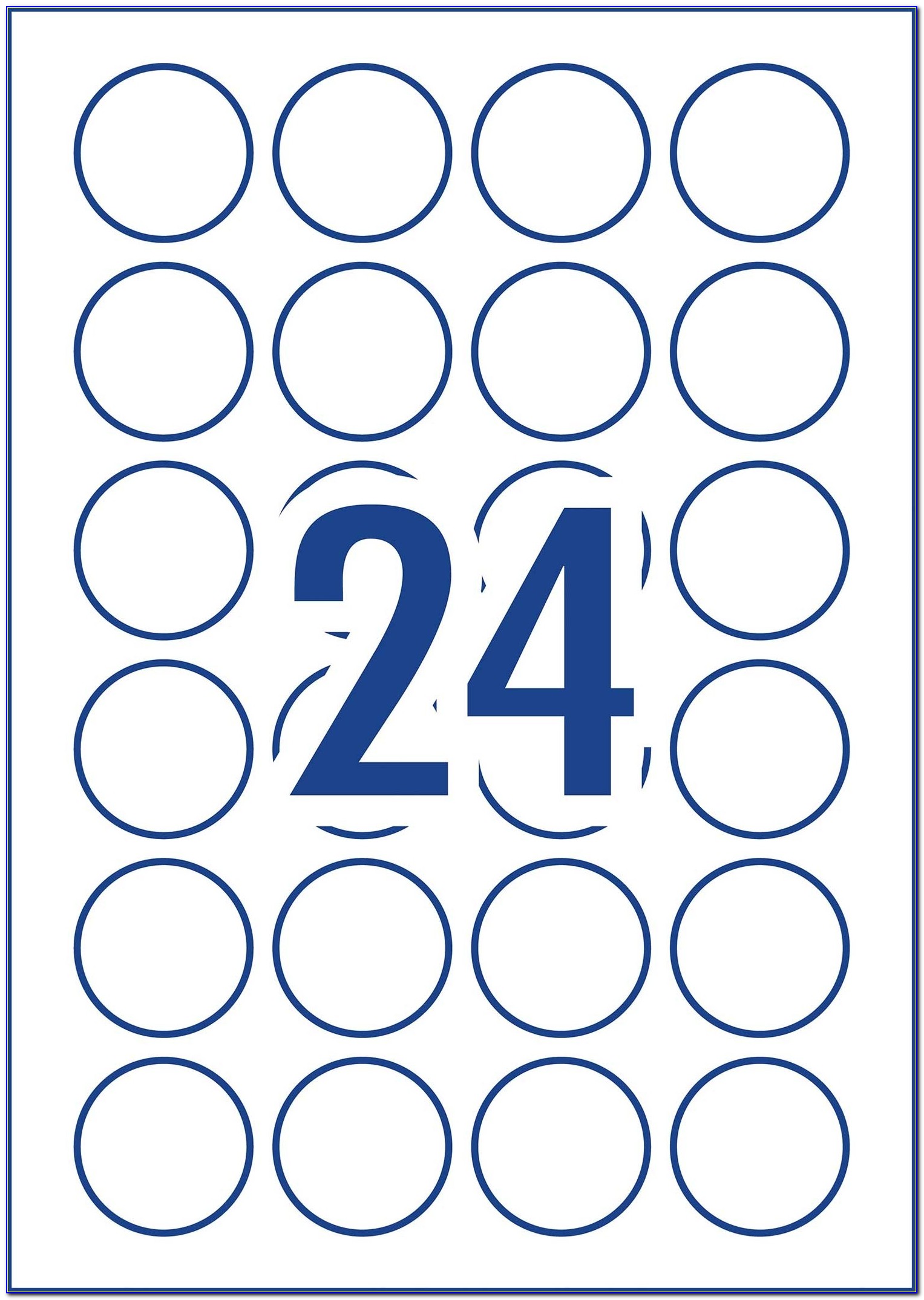 Avery Round Labels 22808 Template